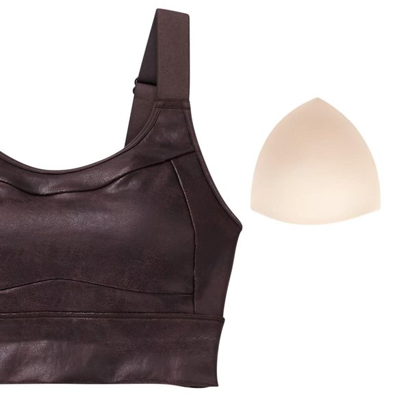 NWT CALIA Women's Sculpt Leather Seamed Long Line Bra - Picture 5 of 5